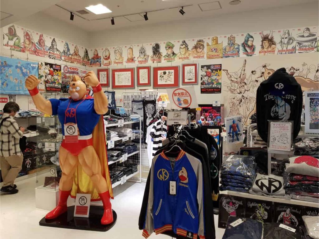 9 famous anime attractions in Odaiba you shouldn't miss.: Kinnikuman store