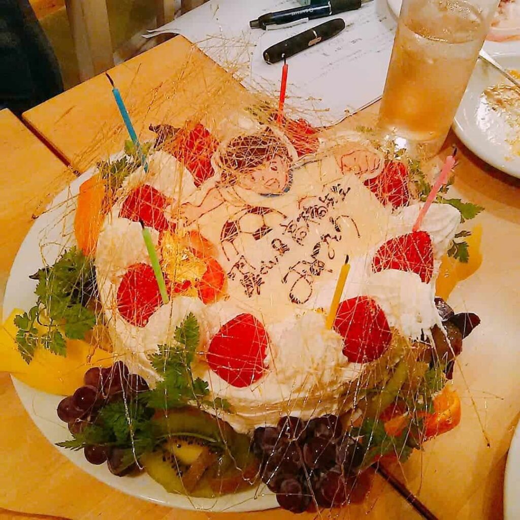 birthday cake of Yoichi Takahashi 2018