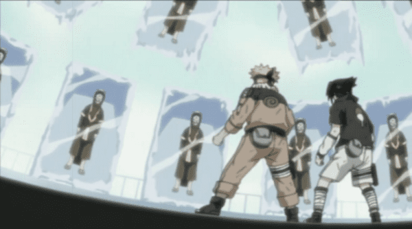 Instead of following Sasuke plan, Naruto Rushes Into Haku's Ice 