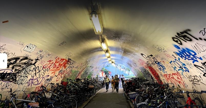 shibuya hachiko exit bicycle parking