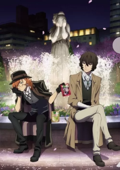 And ofc ofc in front of this blessed statue in bungo stray dogs