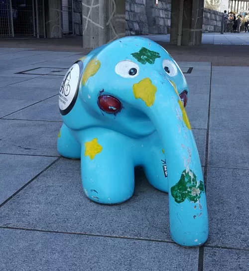 blue elephant in real life