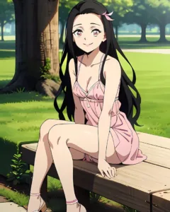 Nezuko and her obsession with colour pink