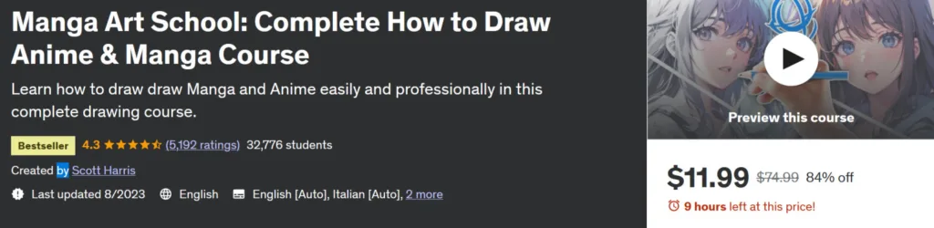 Manga Art School: Complete How to Draw Anime & Manga Course