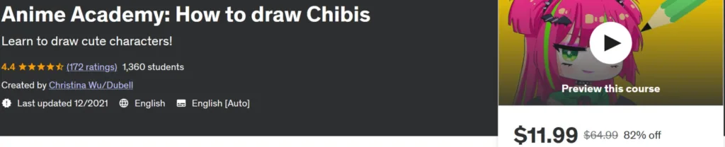 Best Anime Drawing Classes on Udemy - Anime Academy: How to draw Chibis