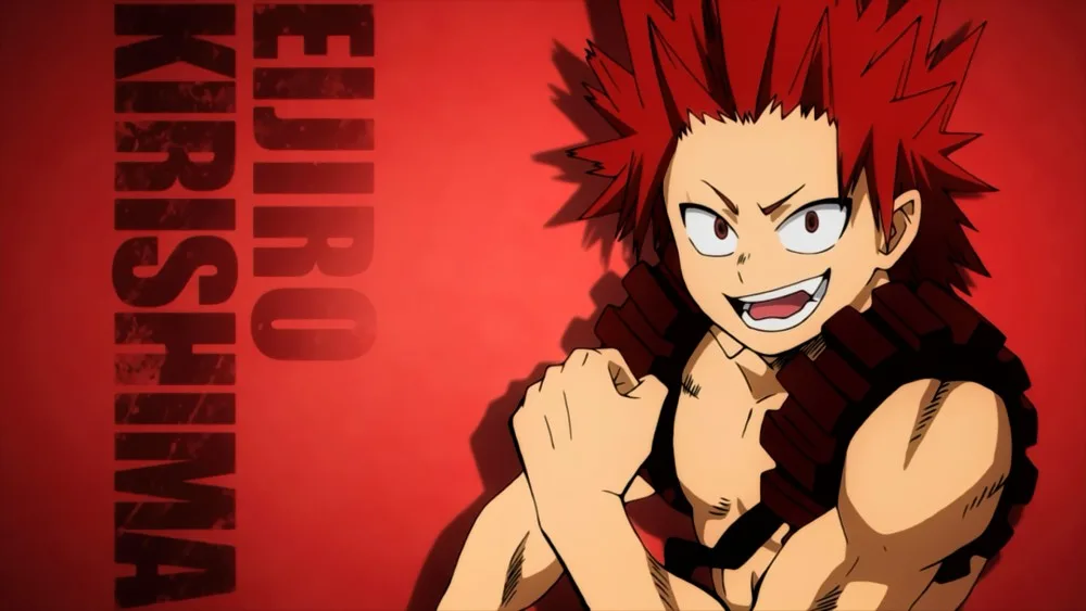 Eijiro Kirishima from MHA - best anime characters with red hair